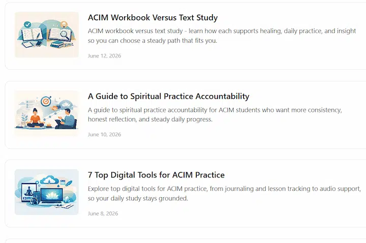 myACIMj Blog